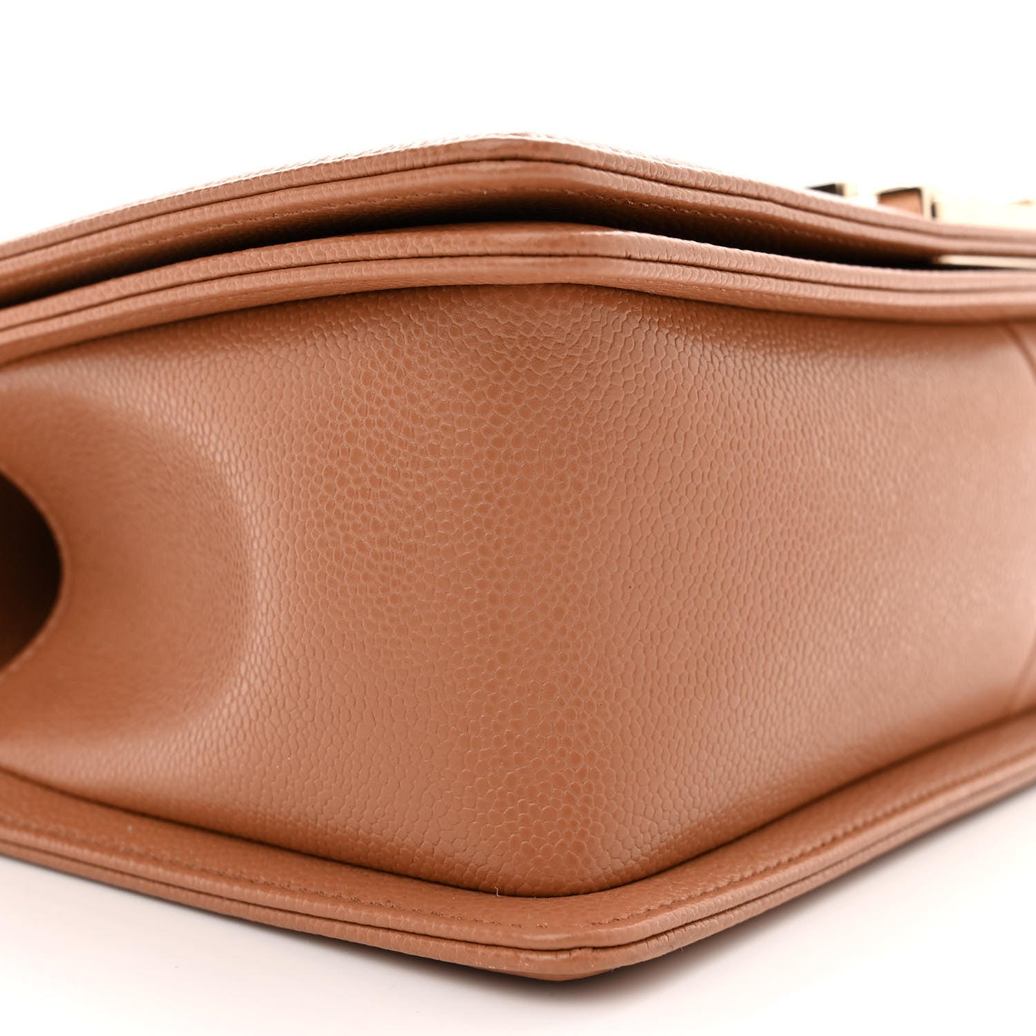 Chanel Caviar Quilted Medium Boy Flap Brown 10 of 11