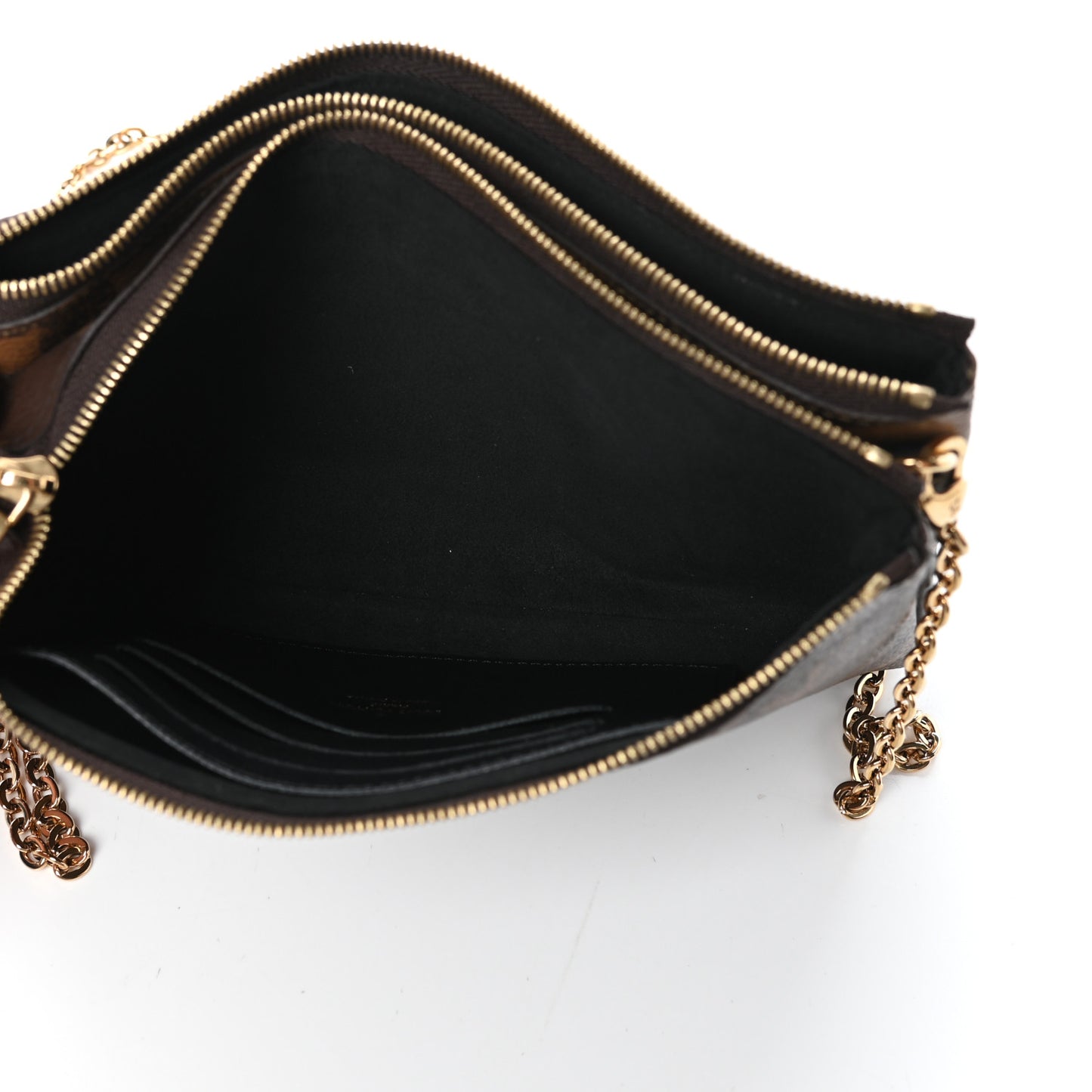 Reverse Monogram Giant Double Zip Pochette