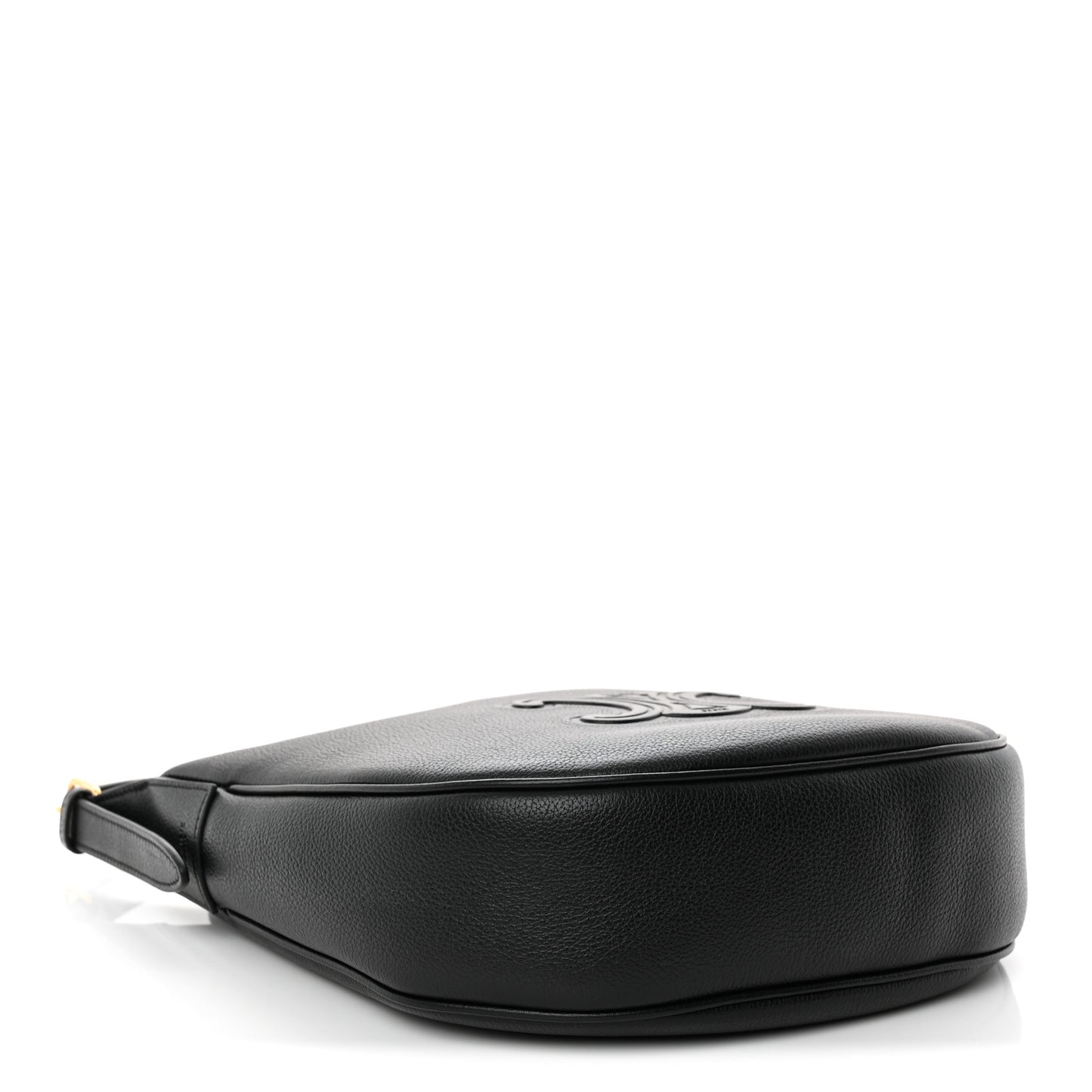 Supple Calfskin Cuir Triomphe Small Heloise Shoulder Bag Black