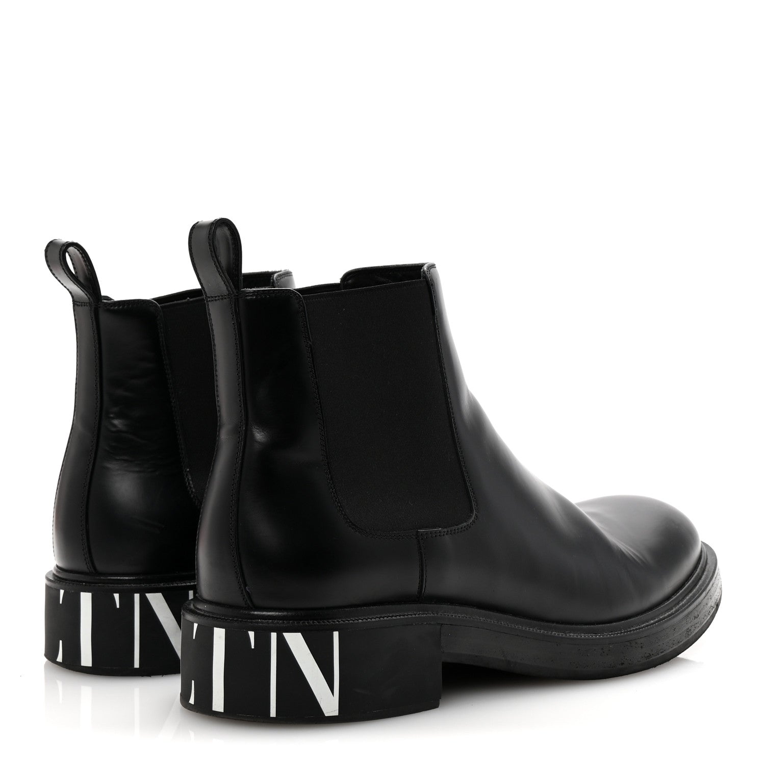 Valentino Garavani Calfskin VLTN Mens Chelsea Ankle Boots 43 Black 5 of 9