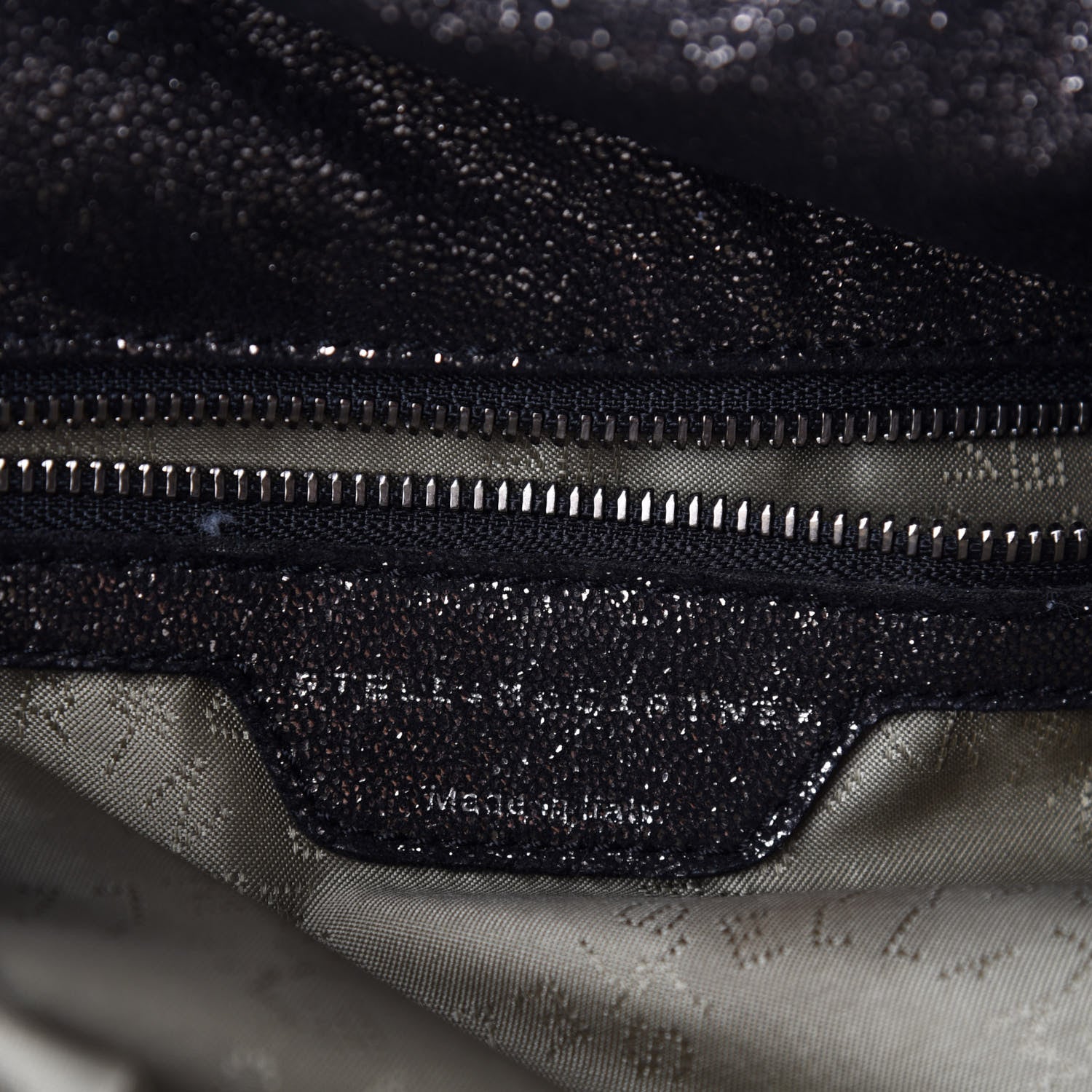 Stella McCartney Metallic Shaggy Deer Big Falabella Tote Black 8 of 9