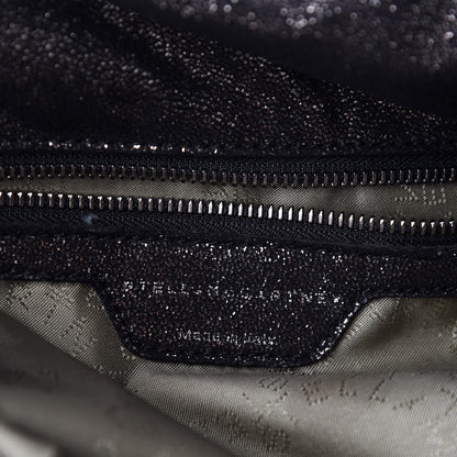 Stella McCartney Metallic Shaggy Deer Big Falabella Tote Black 8 of 9