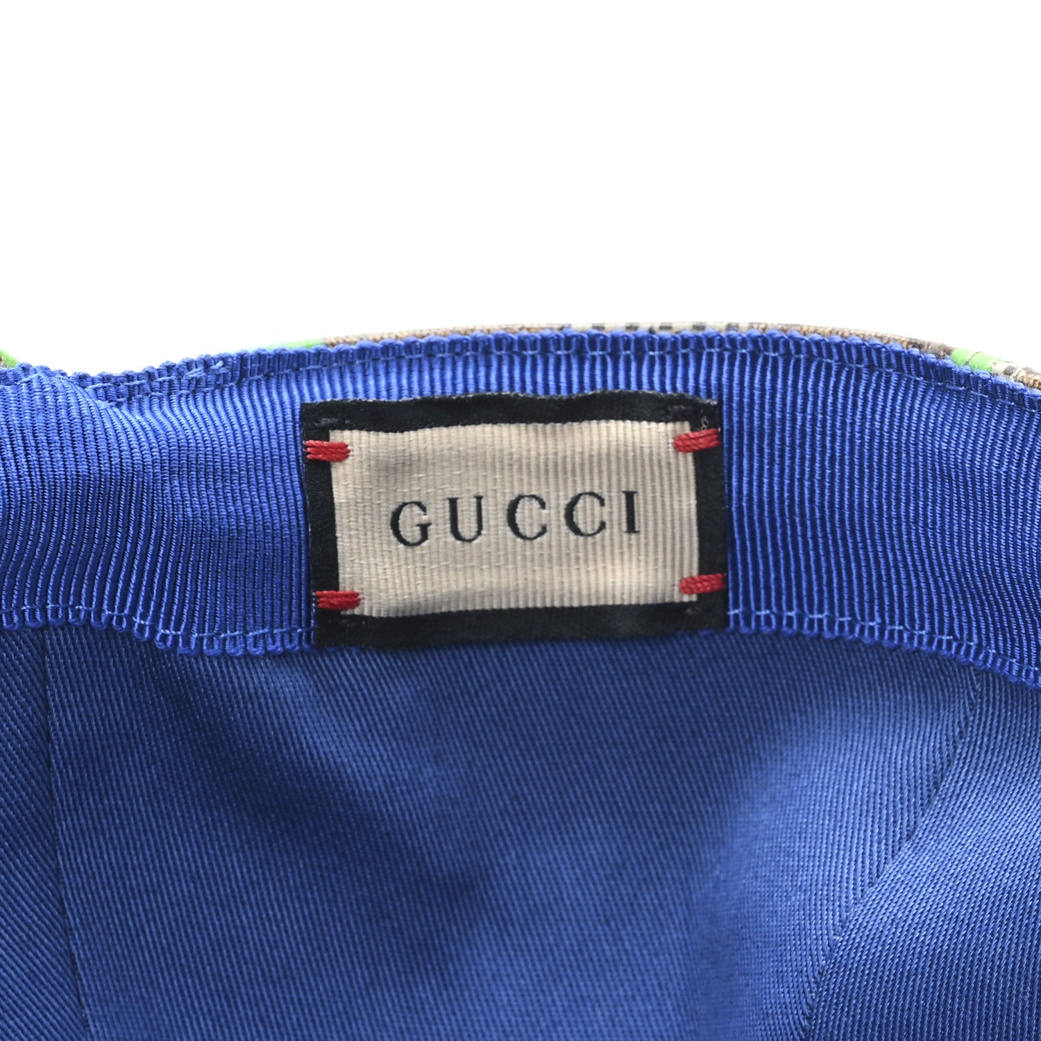 Gucci GG Supreme Monogram Mix Textured Patchwork Rhombus Baseball Hat XL Beige 8 of 9