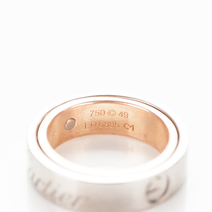 Cartier 18K White Pink Gold 5.5mm Astro LOVE Ring 49 4.75 4 of 4