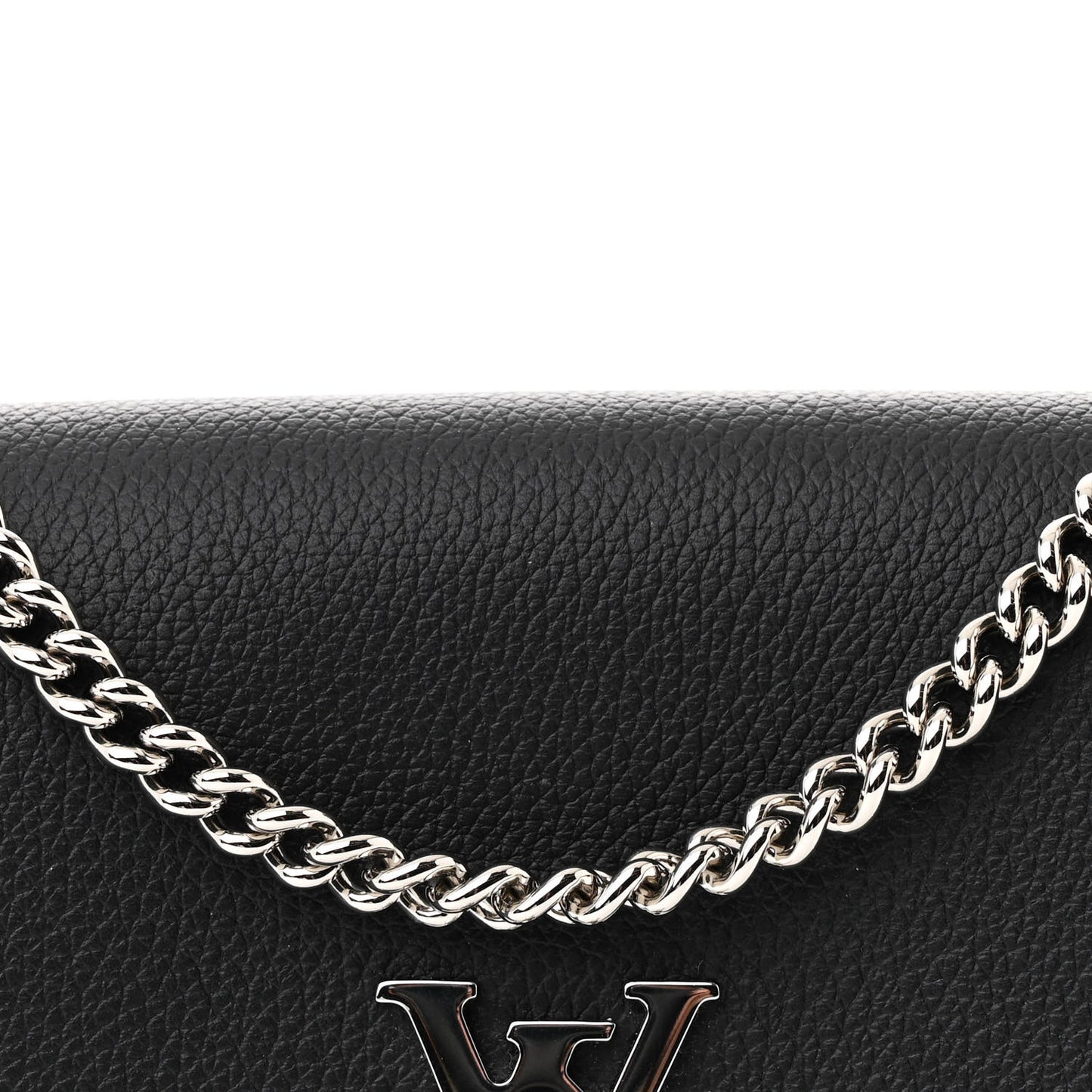 Soft Calfskin My Lockme Chain Pochette Black