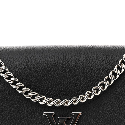 Louis Vuitton Soft Calfskin My Lockme Chain Pochette Black 6 of 8