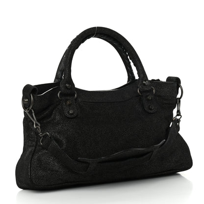Balenciaga Craquele Calfskin Classic Hardware First Black 4 of 10