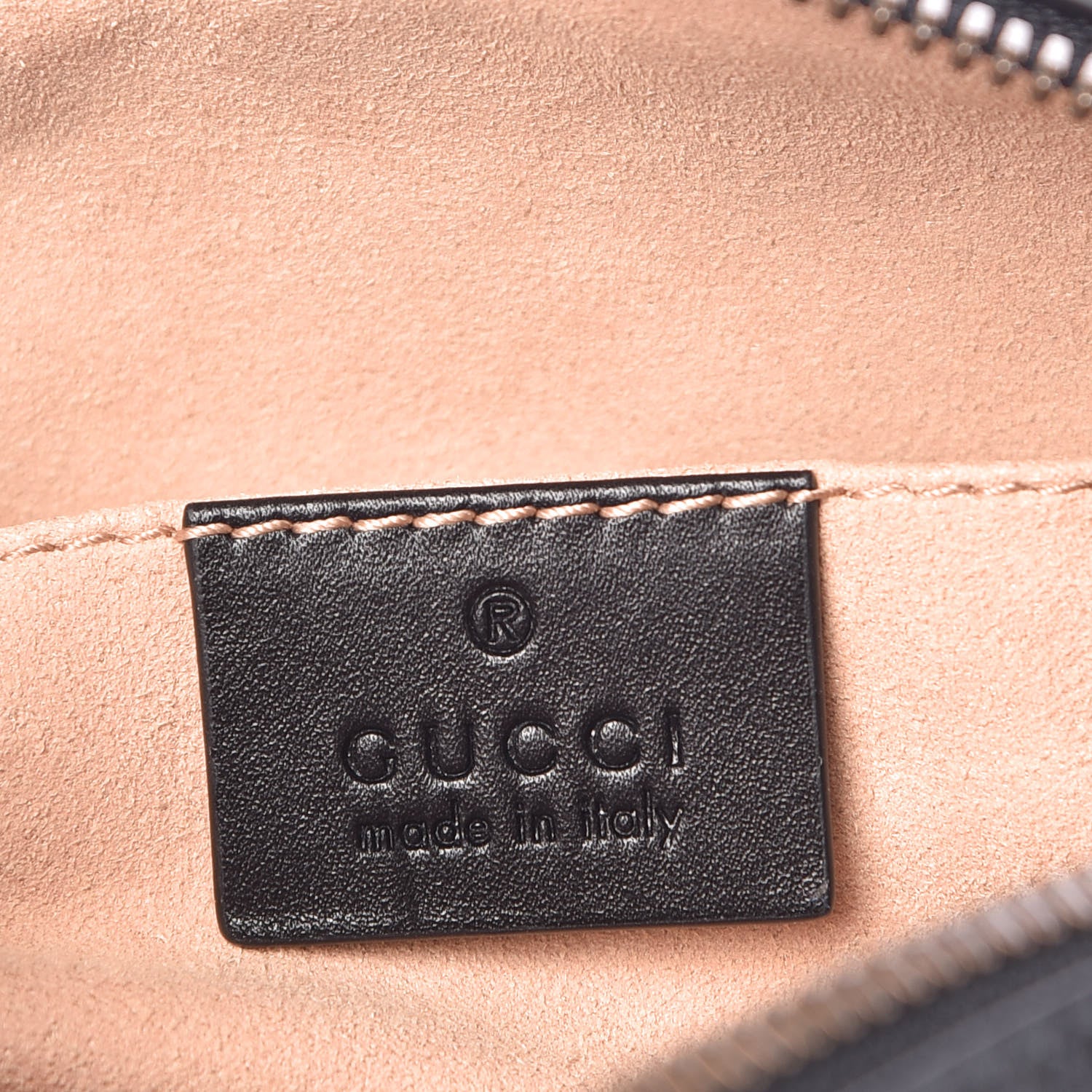 Gucci Calfskin Matelasse GG Marmont Belt Bag 105 42 Black 6 of 9