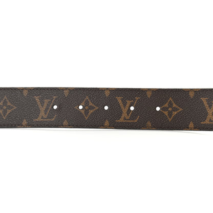 Louis Vuitton Calfskin Monogram 30mm LV Initiales Reversible Belt 95 38 Black 7 of 10