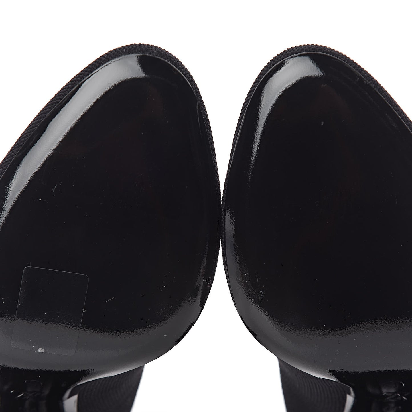 Stretch Fabric Heart Sock Ankle Boots 38 Black