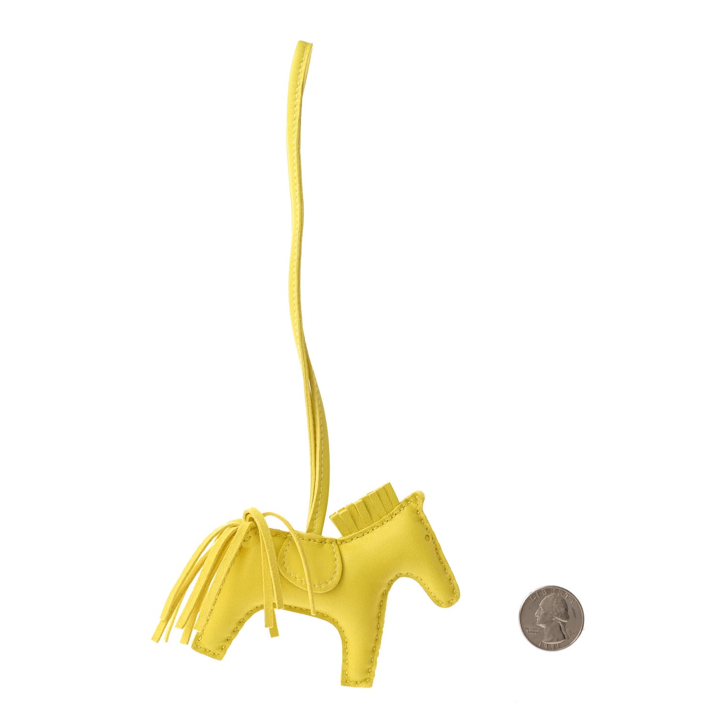 Milo Lambskin Grigri Rodeo Horse Bag Charm PM Lime