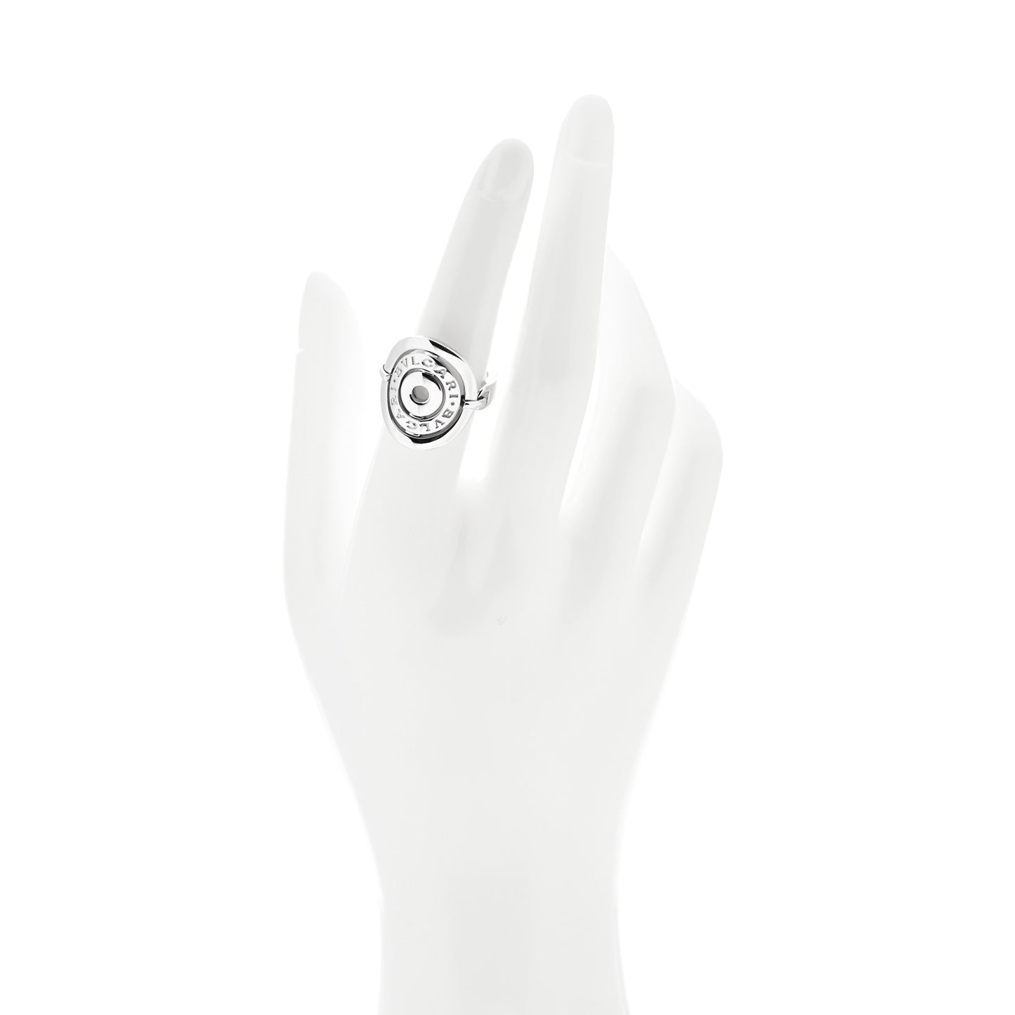 18K White Gold Astrale Cerchi Ring 53 6.5
