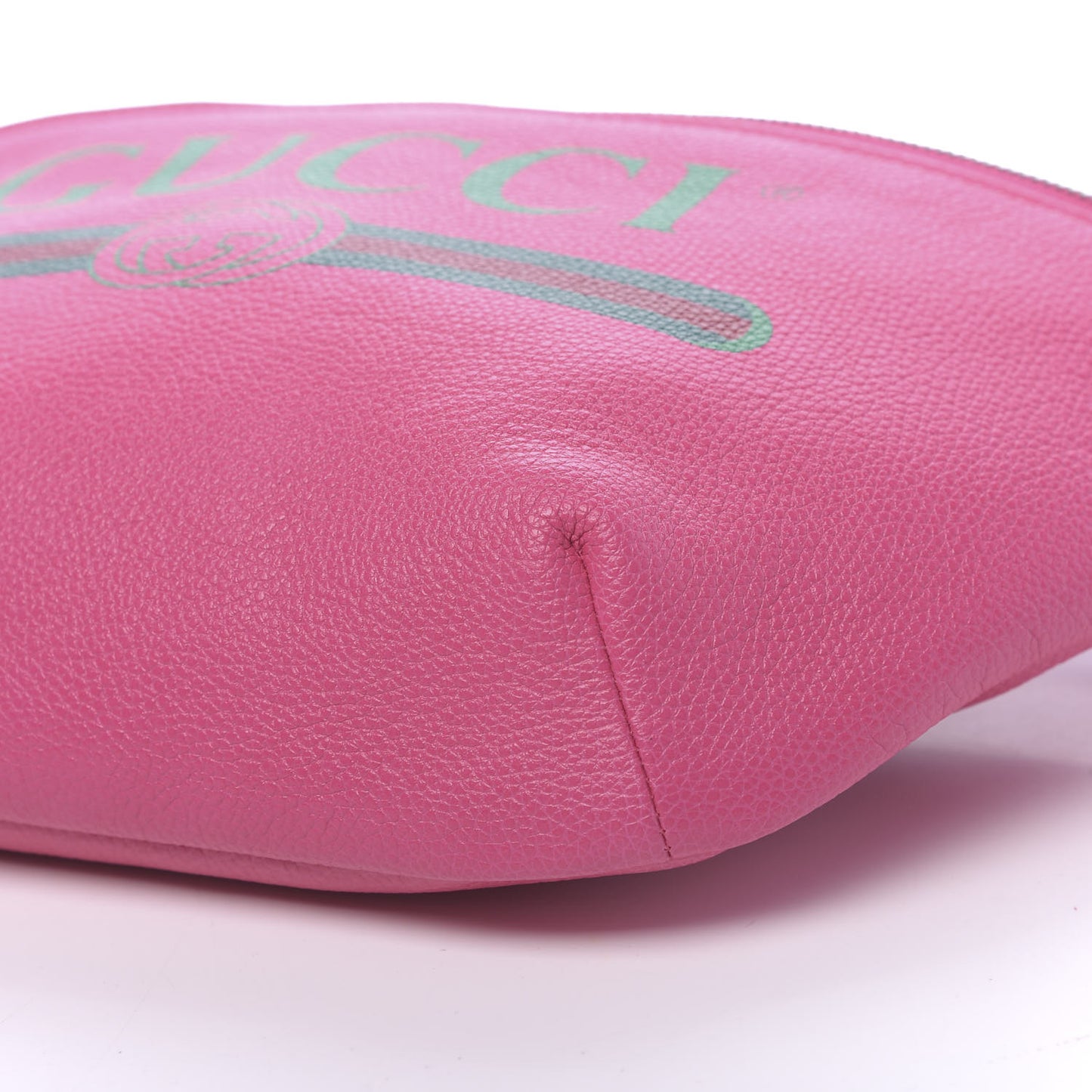 Grained Calfskin Logo Belt Bag Pink