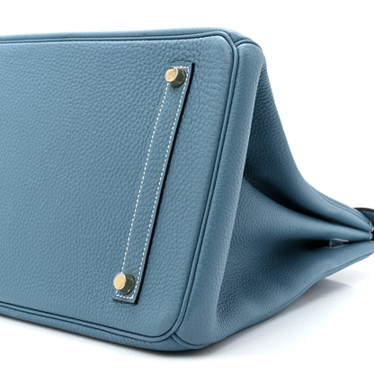 Hermes Togo Birkin 35 Blue Jean 9 of 15