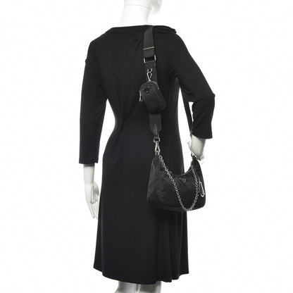 Prada Nylon Re-Edition 2005 Shoulder Bag Black 3 of 12