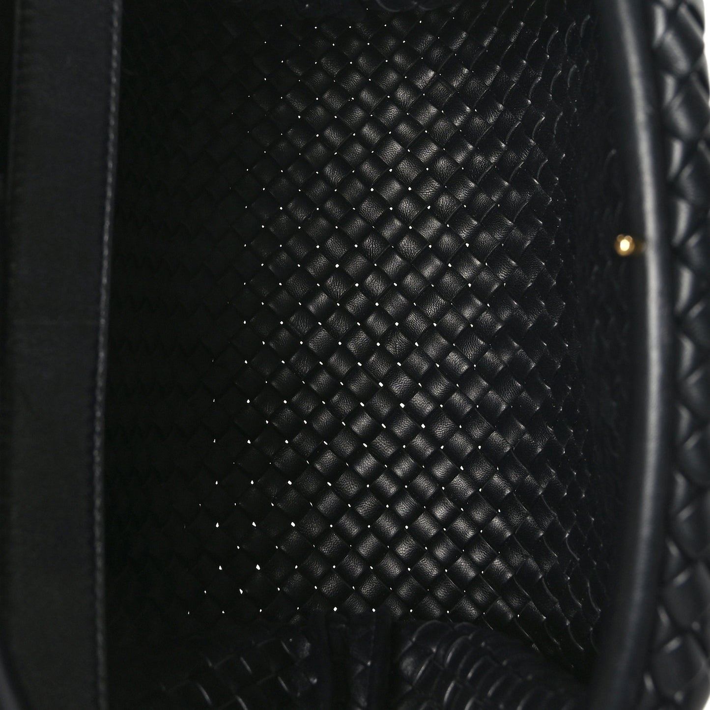 Nappa Intrecciato Medium Padded The Handle Tote Black