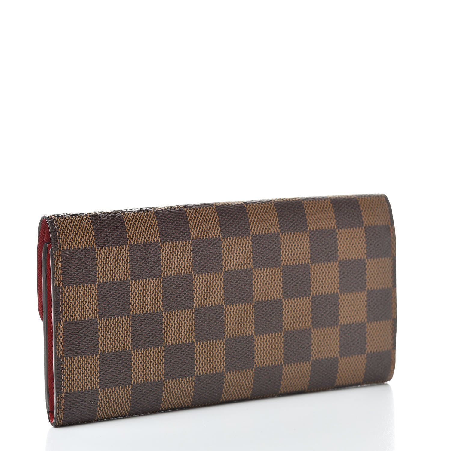 Louis Vuitton Damier Ebene Emilie Wallet Red 3 of 8