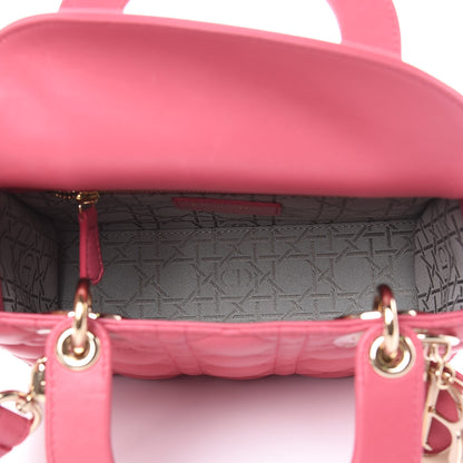 Christian Dior Lambskin Cannage Small Lady Dior Fraise 5 of 12
