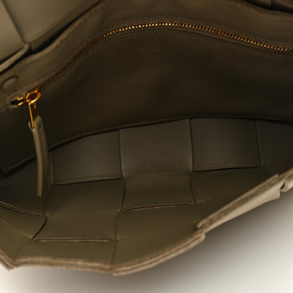 Bottega Veneta Grained Calfskin Maxi Intrecciato Cassette Crossbody Bag Taupe 5 of 8