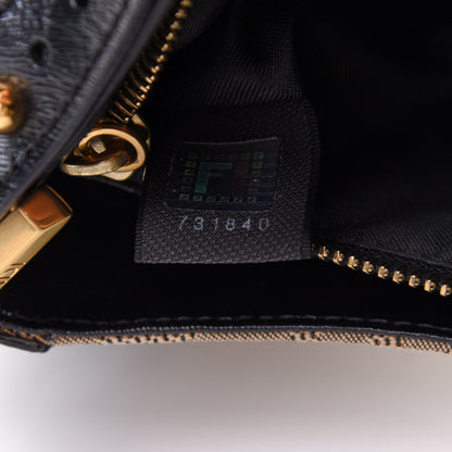 Fendi Zucca Shadow Shoulder Bag Black 8 of 11