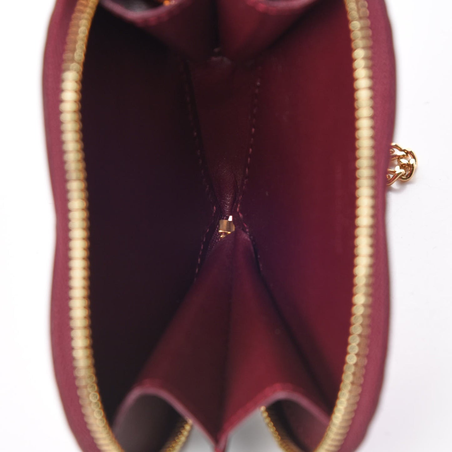 Vernis Leopard Coeur Heart Coin Purse Rouge Fauviste