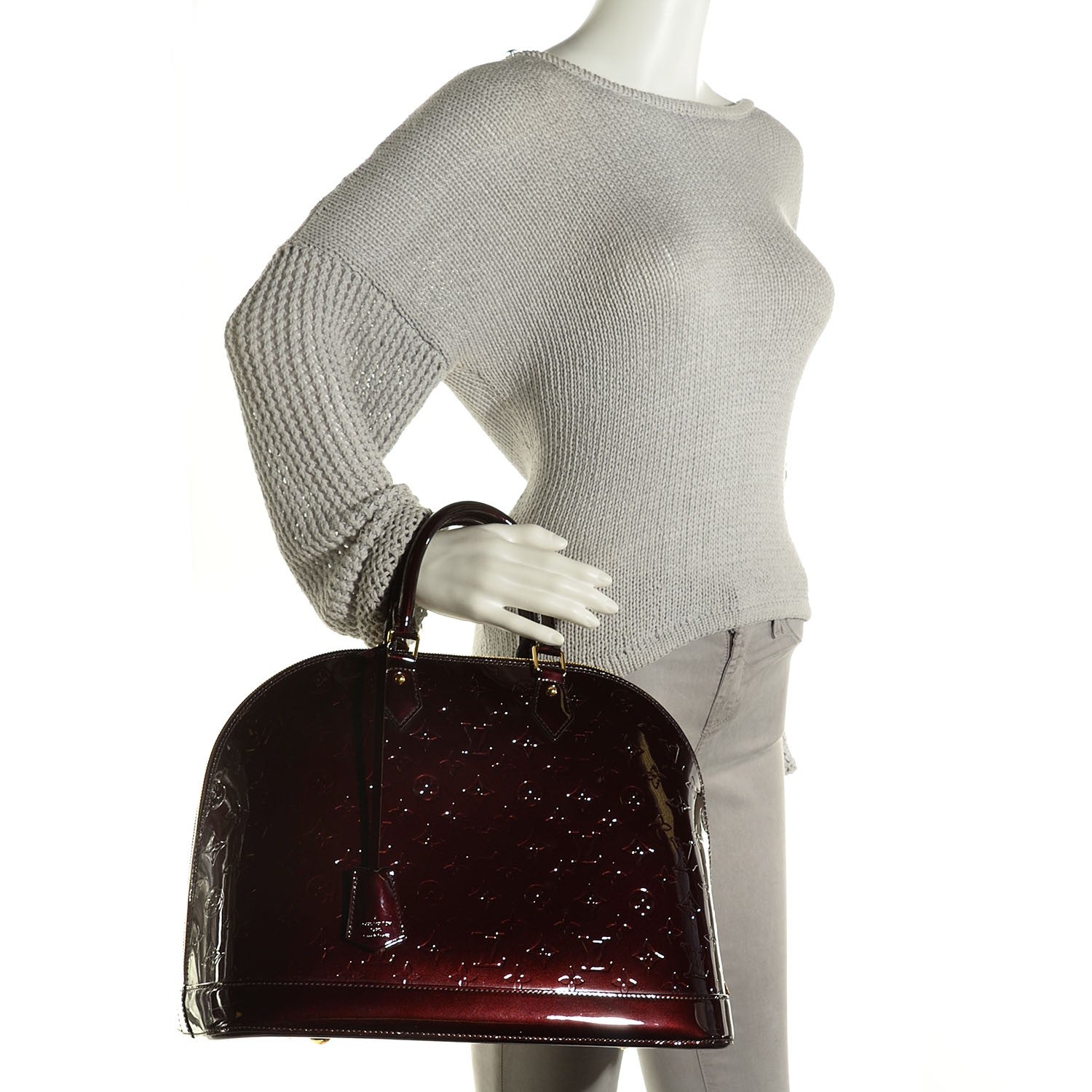 Louis Vuitton Vernis Alma GM Amarante 2 of 7