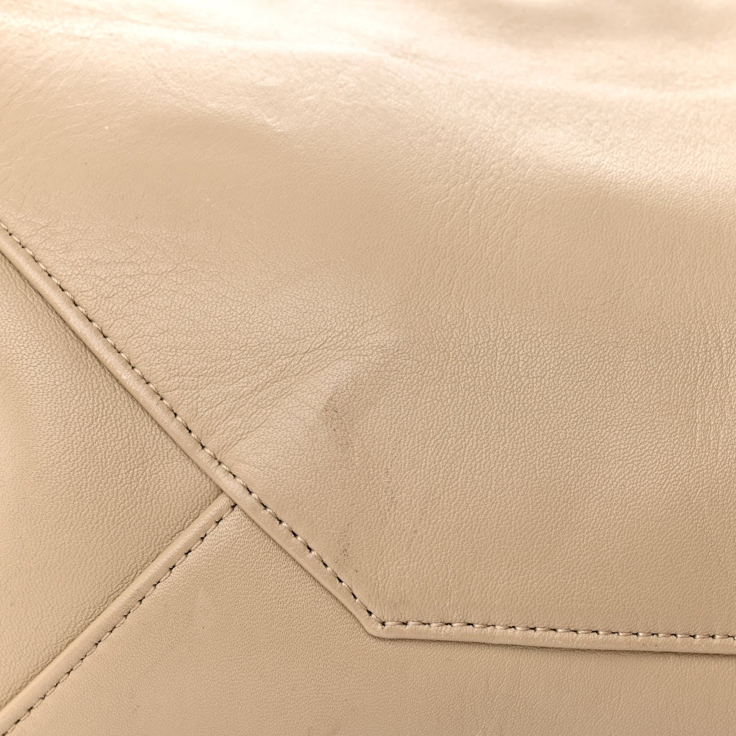 Celine Lambskin Horizontal Cabas Beige 10 of 17