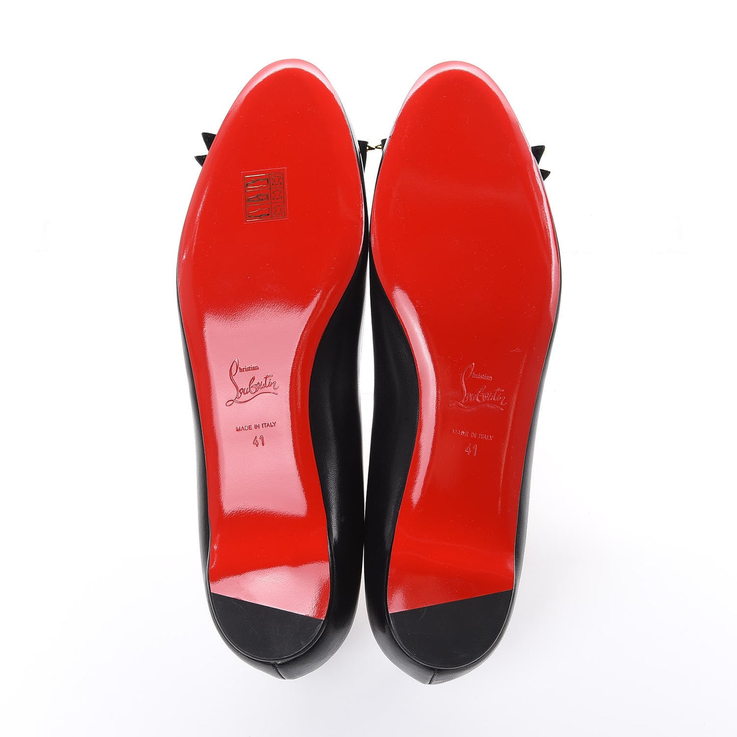 Nappa Ballalarina Flats 41 Black