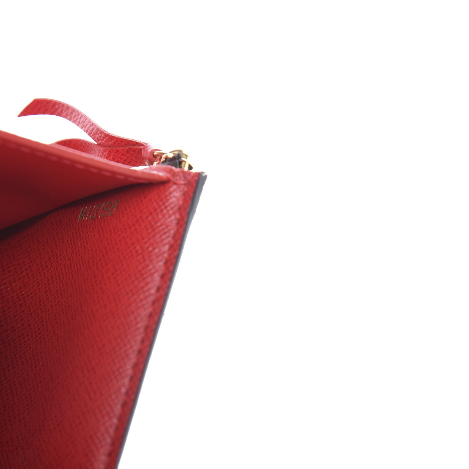 Louis Vuitton Damier Ebene Stories Victorine Wallet Red 7 of 8