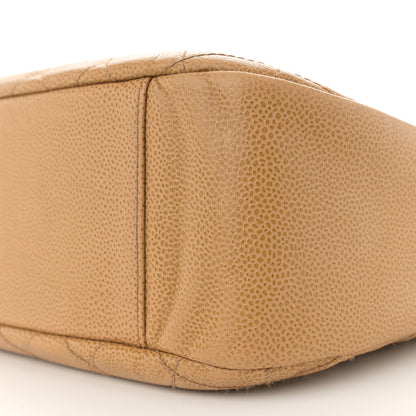 Chanel Caviar Quilted Timeless CC Shoulder Bag Beige 10 of 14