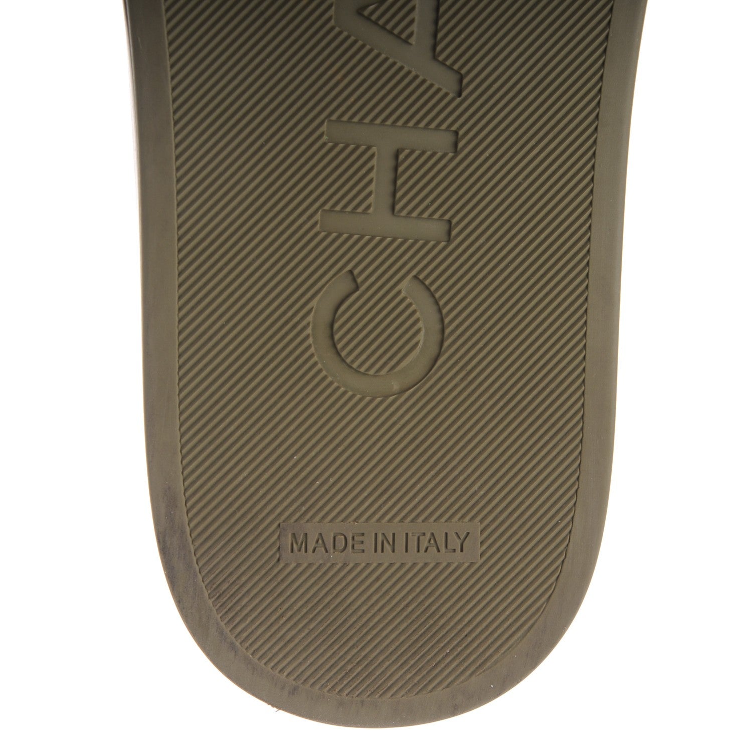 Chanel Canvas Chain Flat Sandals 36 Khaki 7 of 7