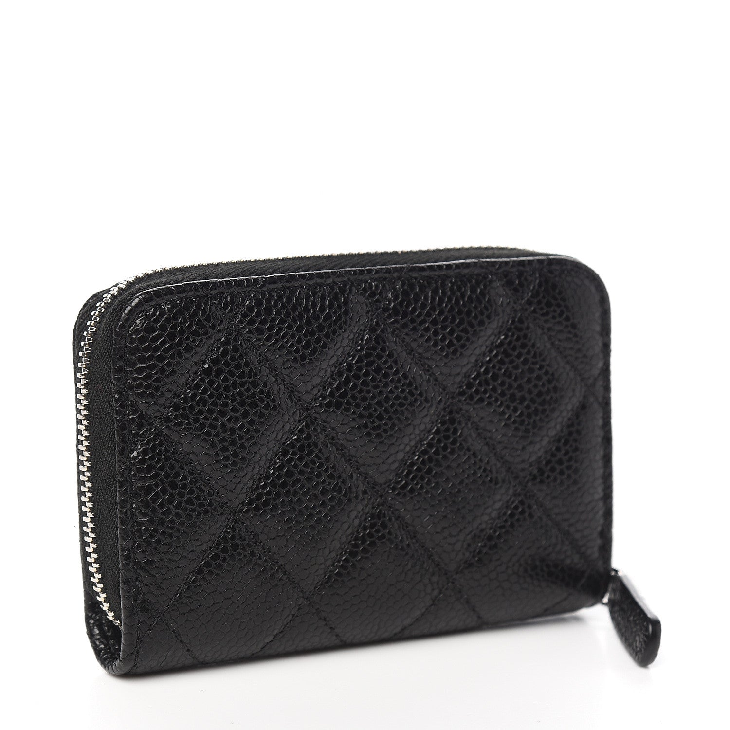 Chanel Caviar Quilted Incognito Zip Coin Purse Black 2 of 7