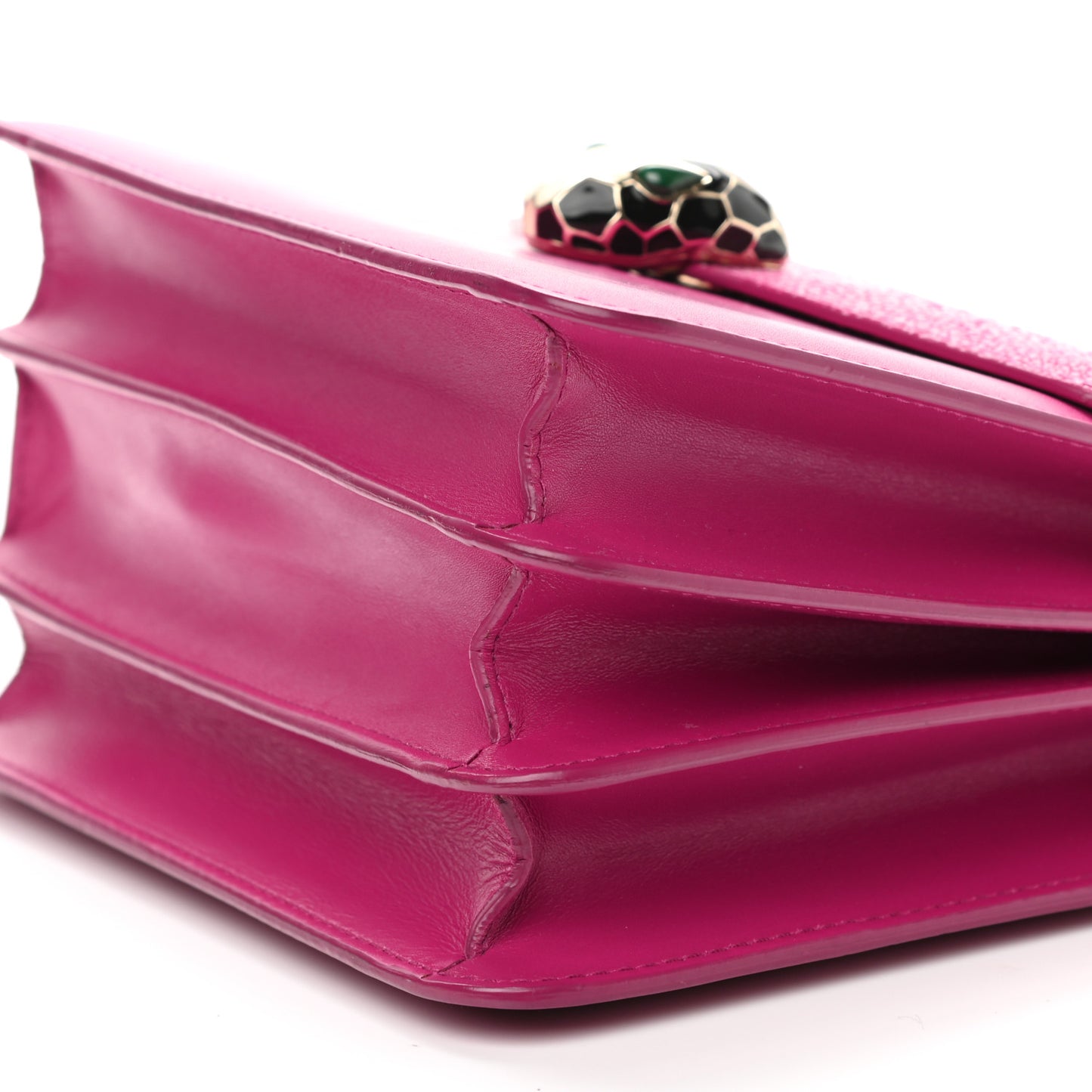 Calfskin Galuchat Serpenti Forever Crossbody Pink