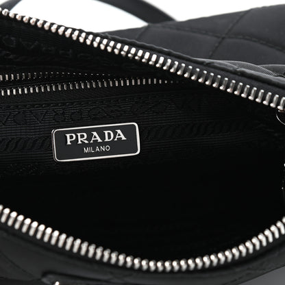 Prada Nylon Tessuto Impuntu Quilted Crossbody Bag Black 6 of 9