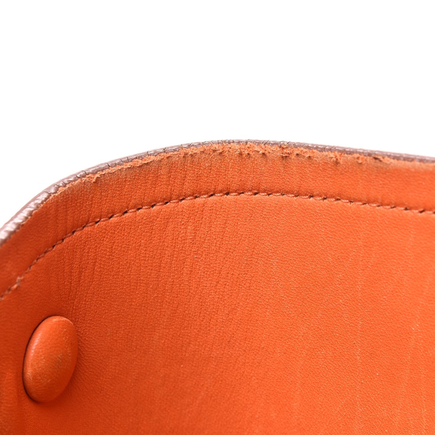 Saffiano Cuir Medium Double Bag Noisette Papaya