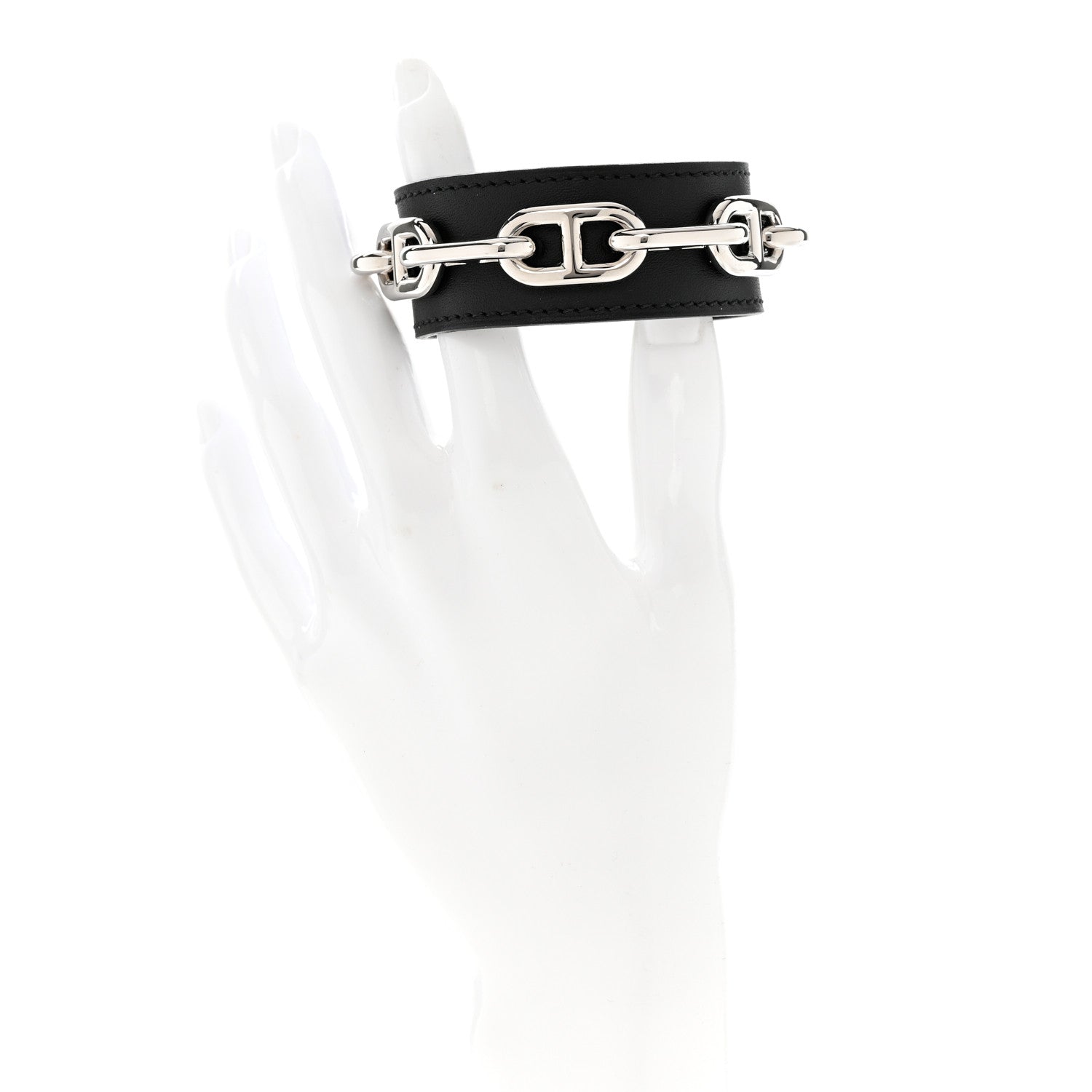 Hermes Chamonix Chaine D'Ancre Bracelet S Black 2 of 7
