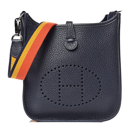 Hermes Taurillon Clemence Amazone Evelyne TPM Bleu Nuit 1 of 12