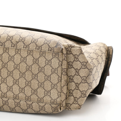Gucci GG Plus Monogram Messenger Diaper Bag Dark Brown 10 of 12