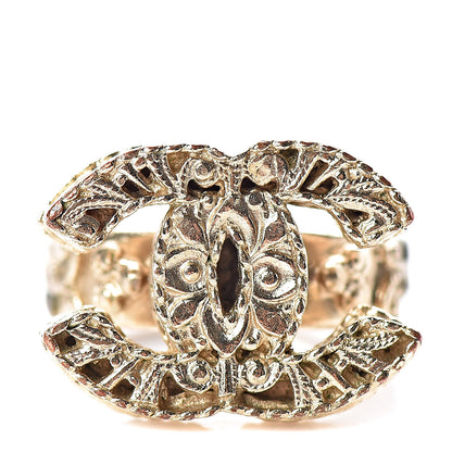 Chanel CC Logo Ring 5 Gold 1 of 6
