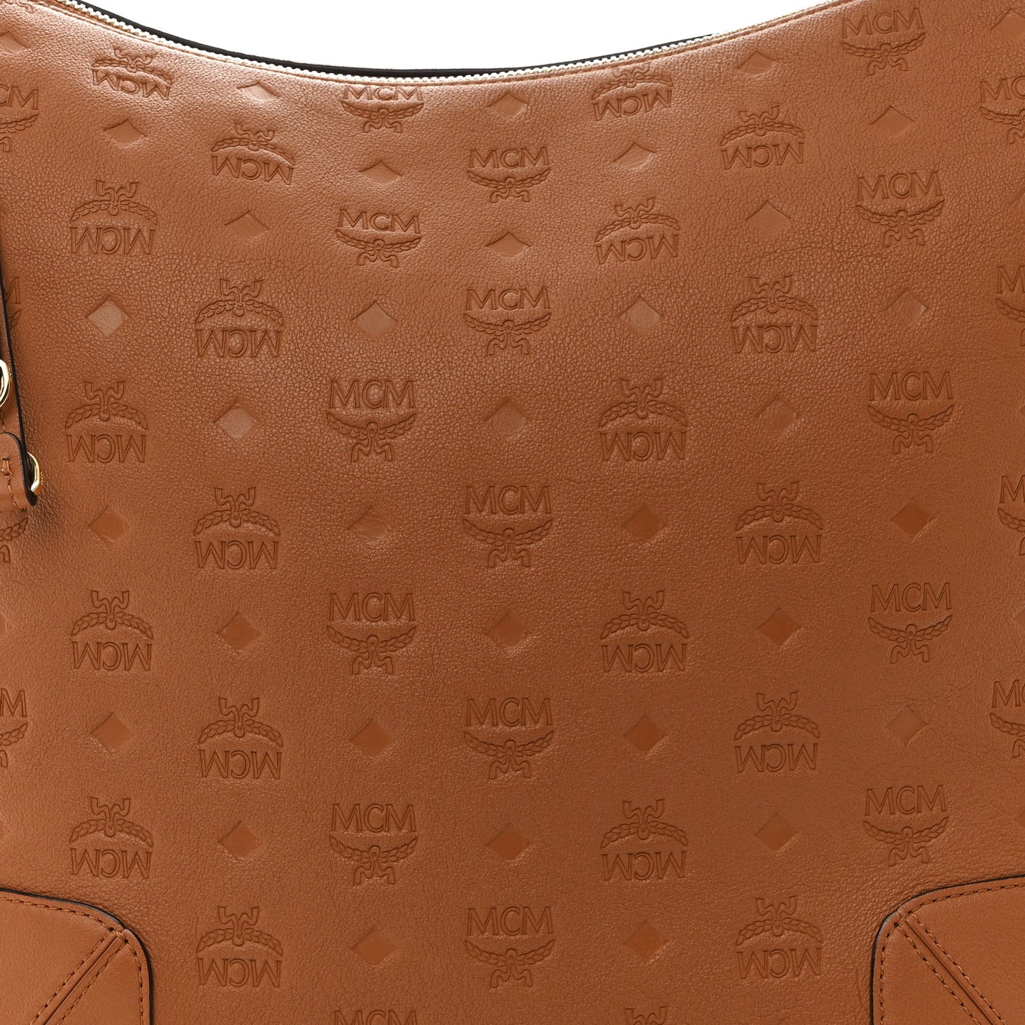 Calfskin Ottomar Monogram Medium Klara Hobo Cognac