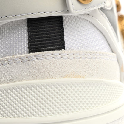 Gucci X SEGA Mesh Calfskin Suede Removable Crystals Womens Flashtrek Sneakers 36 Great White 11 of 14