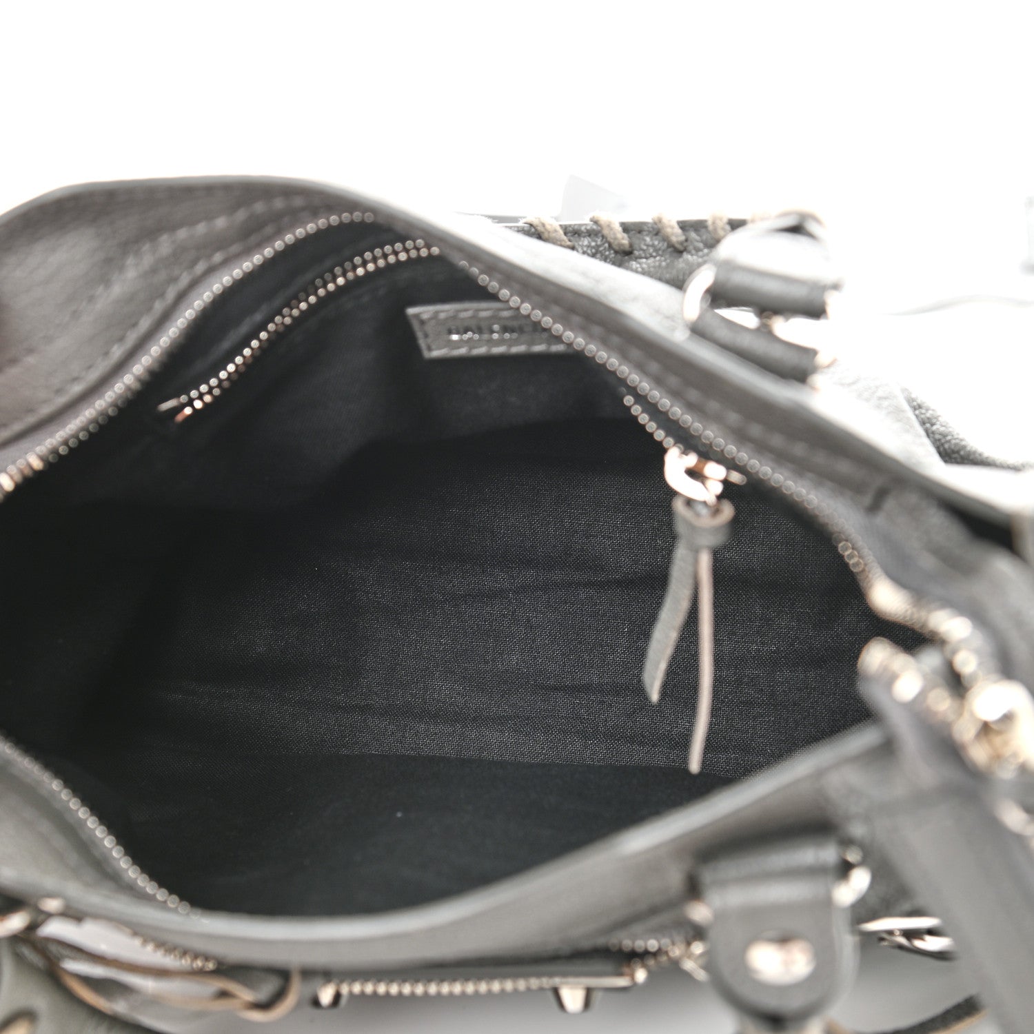 Balenciaga Chevre Silver Metallic Edge Hardware Mini City Gris Acier 5 of 9
