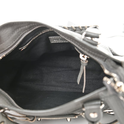 Balenciaga Chevre Silver Metallic Edge Hardware Mini City Gris Acier 5 of 9