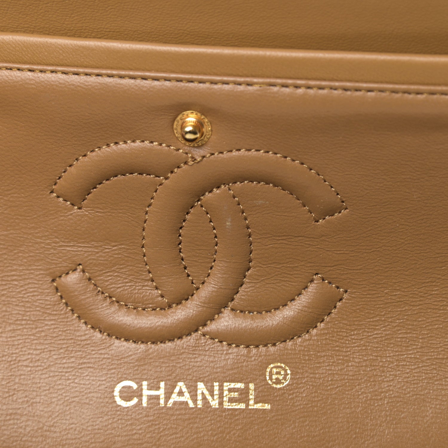 Chanel Lambskin Quilted Small Double Flap Beige 17 of 22