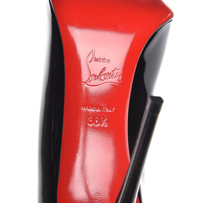Christian Louboutin Patent Pigalle Follies 100 Pumps 38.5 Black 6 of 8