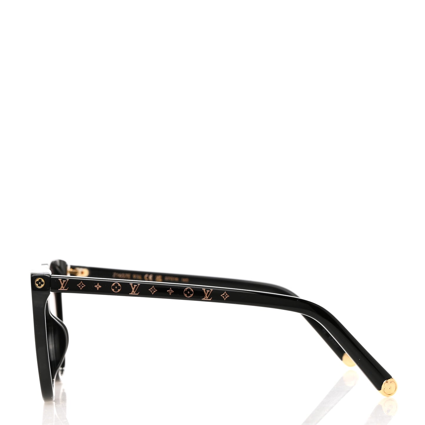 Acetate My Monogram Light Cat Eye Sunglasses Z1657E Black