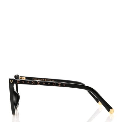 Louis Vuitton Acetate My Monogram Light Cat Eye Sunglasses Z1657E Black 3 of 6