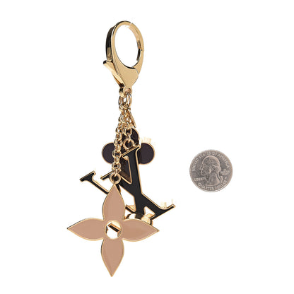 Louis Vuitton Fleur De Monogram Bag Charm Dore 2 of 2