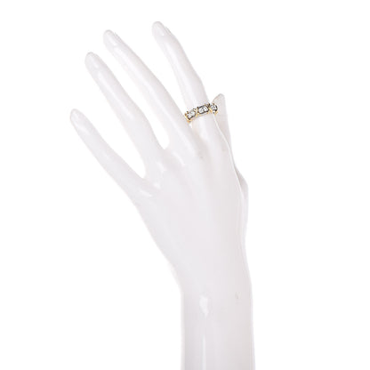 Tiffany 18K Yellow Gold Platinum Diamond Schlumberger Sixteen Stone Ring 48 4.5 2 of 5