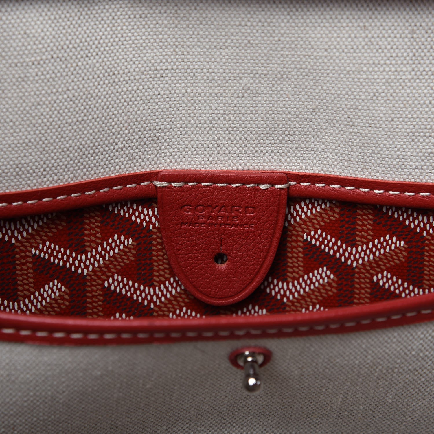 Goyard Goyardine Artois MM Red 8 of 10